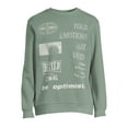 thumbnail image 5 of Be Optimistic and Socail Men's & Big Men's Fleece Crewneck Sweatshirt, Sizes S-3XL, 5 of 5