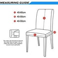 thumbnail image 2 of Stretch Spandex Dining Chair Slipcovers Removable Washable Dining Room Chair Protector Cover Seat Slipcover Set of 4-white, 2 of 5
