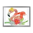thumbnail image 3 of Designart Christmas Lama Ready For Santa II Tropical Framed Wall Art, 3 of 4