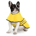 thumbnail image 2 of TiaGOC Dog Raincoat Hooded Slicker Poncho for Small to X-Large Dogs and Puppies Yellow - M, 2 of 7