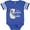 Football Blue and White, variant on Easily Distracted by Goats Cute Goat Boys or Girls Baby Bodysuit