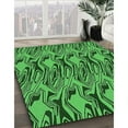 thumbnail image 3 of Ahgly Company Machine Washable Indoor Rectangle Transitional Deep Emerald Green Area Rugs, 7' x 10', 3 of 7