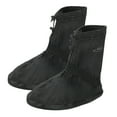 thumbnail image 1 of Cubierta de zapato de lluvia impermeable Uxcell XXL reutilizable, antideslizante, protector de galoshes de lluvia y nieve con cremallera negra 1 par, 1 of 7