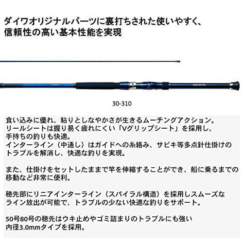 Daiwa Ship Rod Interline Sea Power 73 50-310 Fishing Rod 