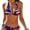 Abstract American Flag, variant on Women 2 Piece Bikini American Flag Bikini Swimsuit Sexy Bathing Suits Halter Triangle Tops Side Tie Bikini Sets
