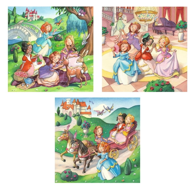Ravensburger Rompecabezas: Jovenes princesitas 3 Pack 49 piezas verde Estándar