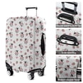 thumbnail image 5 of White Cow Strawberry Heart Pattern Luggage Cover Fashion Suitcase Cover Baggage Covers Fit 25-28 Inch Luggage (Go Travel), 5 of 5