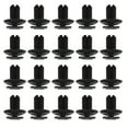 thumbnail image 4 of Tekuisi High Quality 20pcs/set Brand New Car Clips Car Accessories Black Plastic Wheel Arch 20mm Collar Door Trim Clips, 4 of 6