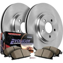 Power Stop Front and Rear Stock Replacement Brake Pad and Rotor Kit KOE6740