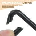 thumbnail image 3 of Triangle Ring Buckle Metal Spring Snap Clip Jump Rings Keychain Belt Fastener for DIY Purses Black 1", 3 of 7