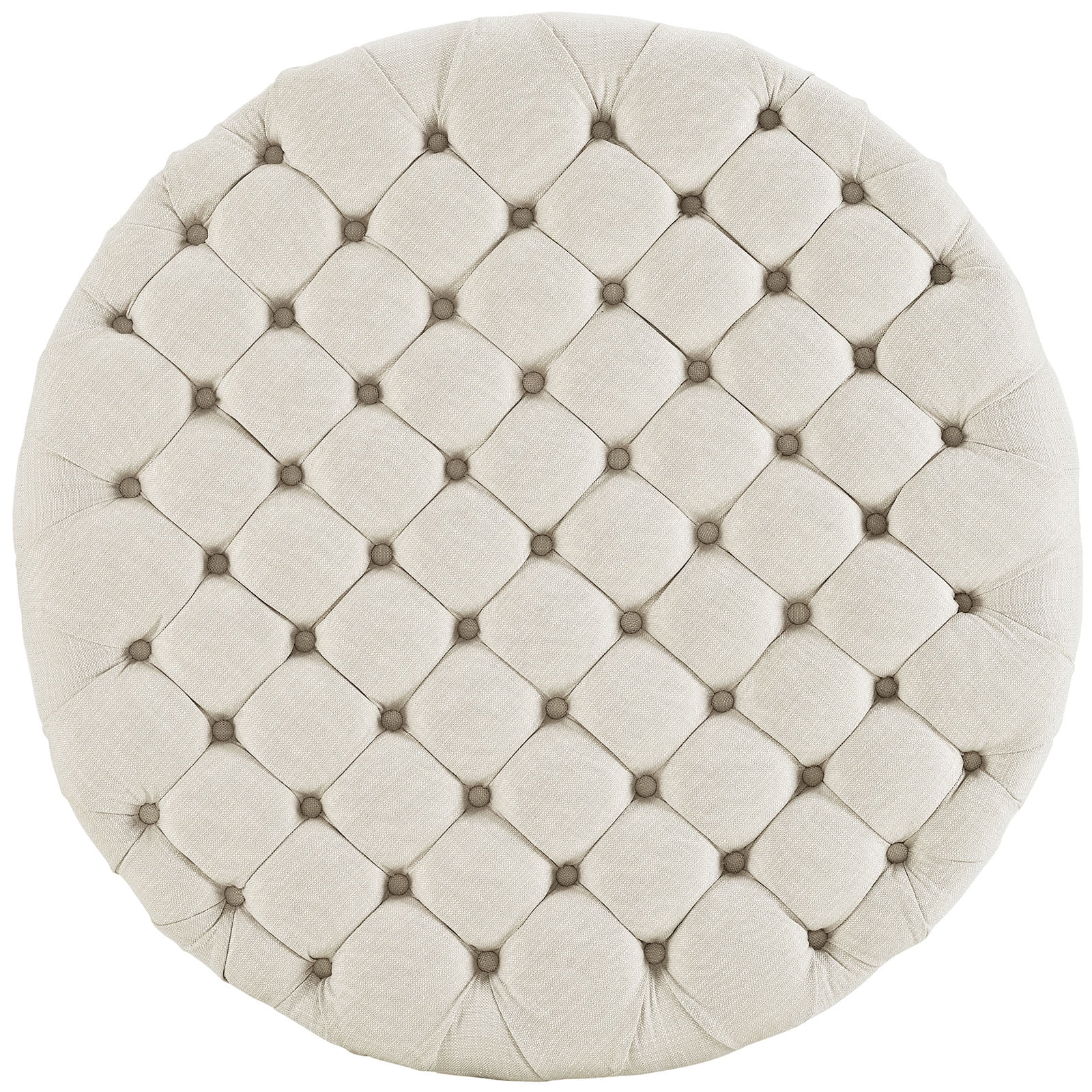 Modway Amour Round Upholstered Ottoman, Multiple Colors