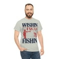 thumbnail image 5 of Wishing I was Fishing  Love to fish Unisex Heavy Cotton Tee, 5 of 9