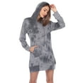 thumbnail image 3 of White Mark Women's Hoodie Sweatshirt Dress, 3 of 6