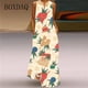 thumbnail image 3 of Vestido largo informal de Navidad para mujer, traje holgado sin mangas, estampado elegante, para fiesta, primavera y verano, 2024, 3 of 4