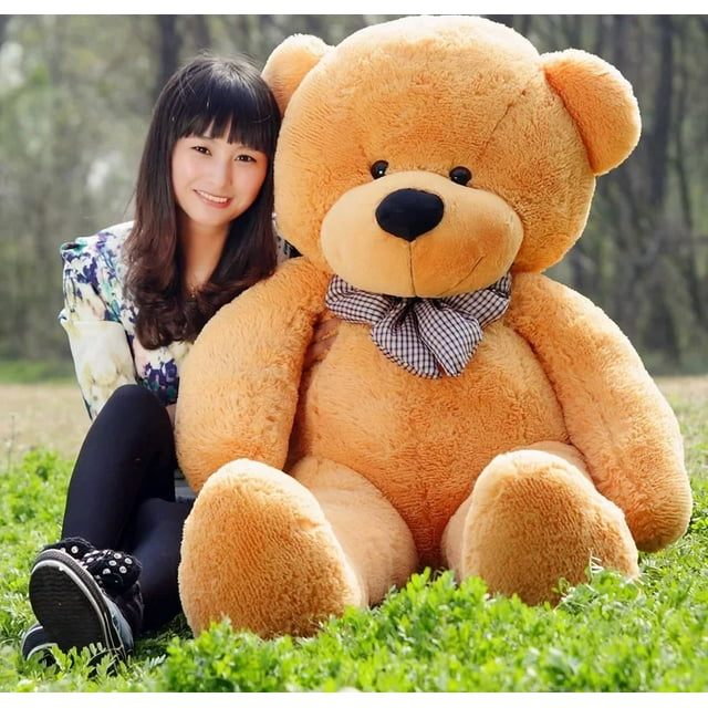 Extra Large Pink Plush Teddy Bear Pillow for Girls Bedroom Decor