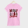thumbnail image 5 of Awdenio Woemns Lounge Graphic Tees Tops Ladies Casual Round Neck Short-sleeved Christmas Tree Printed T-shirt Top, Size S-2XL, 5 of 5