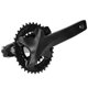 thumbnail image 3 of Juego De Bielas Integrales, Juego De Bielas De Bicicleta Negro Portátil De Alto Rendimiento Aleación De Aluminio Para Plegar Para Bicicleta De Carretera Para Piñón Fijo Para ANGGREK FI2716, 3 of 8