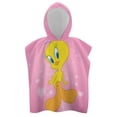 thumbnail image 3 of Looney Tunes Tweety Hooded Kids Beach Towels - Toddler Bath Towel Girls Boys Swim Cover-ups for Ages 3 to 10 Kids Pool Towels Quick Dry Lightweight Soft Microfiber Poncho, 3 of 8