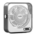 thumbnail image 2 of Ventilador de escritorio con pantalla digital LED, portátil, recargable por USB, silencioso, con control táctil y base antideslizante resistente para usar en el escritorio, el dormitorio, la, 2 of 6