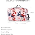 thumbnail image 5 of Organizador de bolsa para cochecito de bebé y organizador de cochecito, almacenamiento grande para cochecito con portavasos profundo (rosa), 5 of 5