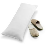 36" Memory Foam Body Pillow and Memory Foam Slipper Set