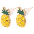 thumbnail image 2 of 1 par de pendientes de fruta, pendientes estéticos, pendientes de moda, pendientes con tachuelas, joyería para mujer, 2 of 8