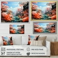 thumbnail image 4 of Designart "Coral Pastoral Coral Colorful wall decor II" Landscapes Floater Framed Canvas Wall Art, 4 of 7
