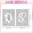 Flower Dragonfly Background Frame Cutting Dies Card Border Stitch Die