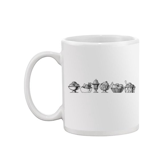 Black And White Desserts Mug Unisex's -Image by Shutterstock