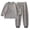 C-Grey84, variant on DHFJKG Boy Girl Striped Fuzzy Winter Outfit 2 Piece Sets Long Sleeve Crewneck Pullover Elastic Waist Ankle-Tied Pants Home Relaxation Outfits For Kids 3-16 Years Old Leisure Outfit