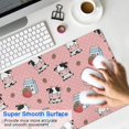 thumbnail image 4 of Long Mouse Pads for Desk,Pink Cow Milk Strawberry Pattern Desk Mats on Top Of Desks, Desk Mouse Pad Extra Large with 3mm Non-Slip Base and Stitched Edge for Gaming,Office,Work,Home 31.5"x11.8", 4 of 6