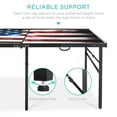 thumbnail image 6 of Best Choice Products 6x3ft Portable Ping Pong Table Game Set, Folding Table Tennis w/ 2 Paddles, Balls - American Flag, 6 of 7