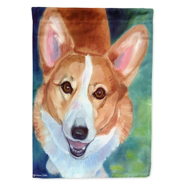 Carolines Treasures 7299CHF Corgi Norton House Flag House Size multicolor