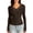 Brown, variant on Tops for Women Lace V Neck Long Sleeve Slim Going out Tops Casual Stretchy Daily Undershirts Blouses,Black,S