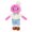 Pink, variant on QITOWM Adorable Peak Soft Plush Doll with Unique Expression Cozy Stuffed Toy for Kids and Collectors Perfect Gift for All Ages