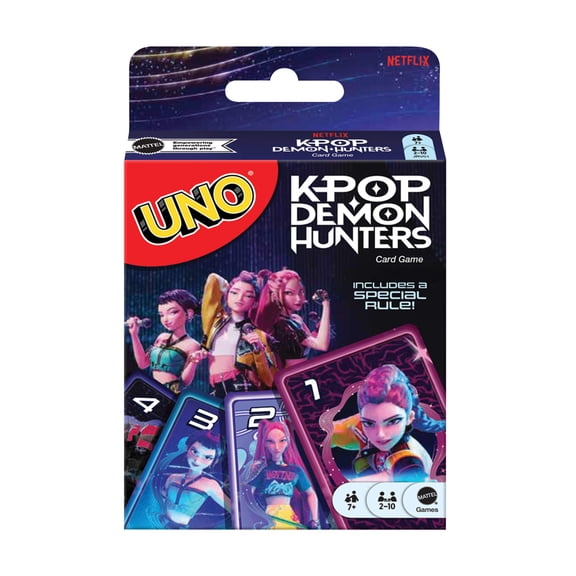 UNO KPop Demon Hunters Card Game for Kid, Adult & Family Nights with Movie-Inspired Deck