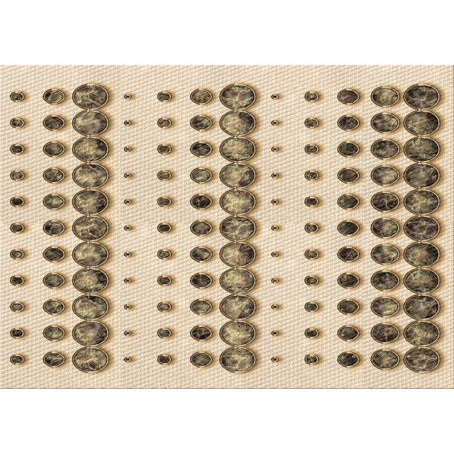 Ahgly Company Tapis Rectangulaire Lavable en Machine Intérieur Transitionnel Blond Doré Or, 3 Pieds x 5 Pieds