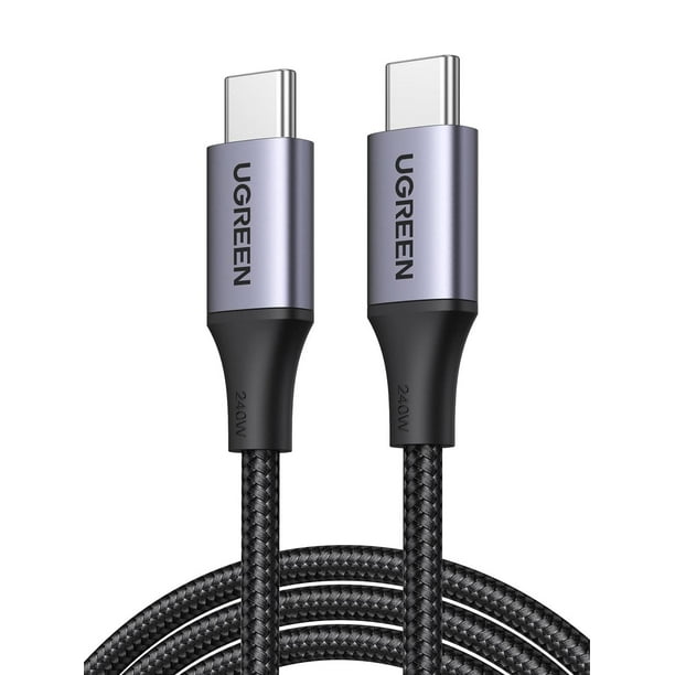 Cable USB C a C UGREEN Nylon 1M PD 3.1 Carga Rápida Compatible iPhone 16 MacBook 2024 iPad Pro Air G
