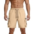 thumbnail image 2 of Stamzod Mens Cargo Shorts Workwear Lightweight Outdoor Work Hiking Shorts Men Summer Beach Shorts with Pocket Khaki XS, 2 of 9