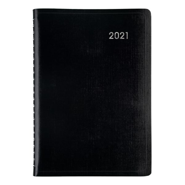 Office Depot® Brand Daily Planner, 5" x 8", Black, January To December