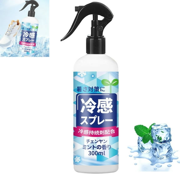 Cool Spray Mist 300ml Heatstroke Prevention, Lasting Cool Relief Spray for Clothes and Body, Designed for Outdoor Activities, Instant Cool Mist Effect