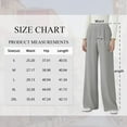 thumbnail image 2 of SWQZVT Womens Wide Leg Pants Comfy Elastic High Waisted Casual Pants with Pockets Soft Slacks Trouser Pants for Women XL, 2 of 8