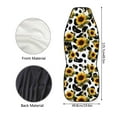 thumbnail image 5 of ZIATUBLE Sunflower Cow Print Car Seat Dust Cover Soft Cars Front Seat Protectors Cover 2 Piece Bucket High Back Car Front Seat Covers Universal for Cars SUV Trucks Auto Interior Accessories, 5 of 7