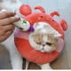thumbnail image 3 of 2 anillos de Elizabeth para perro, cono de perro, collar de vergüenza para gatos y perros, collar de tela suave para gatos, suministros de esterilización antilamer, lindo tocado (S), 3 of 5