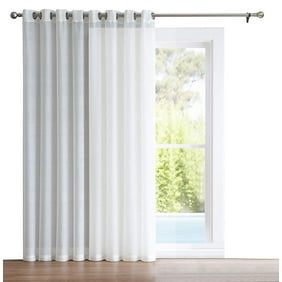 No 918 Emily Extra Wide Sheer Voile Sliding Door Patio Curtain Panel
