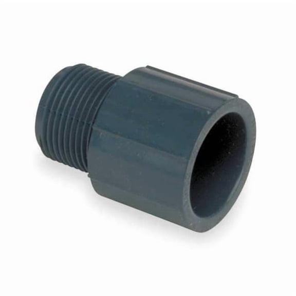 Manufacturer Varies PVC Male Adapter, MNPT x Socket, 1 in Pipe Size 836-010