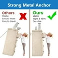 thumbnail image 2 of Hengbo 10Pack Furniture Anchors Family Safety Anti-Tip Anchor Seismic Straps for Proofing to Keep from Falling Dresser Bookcase Tv Stand White, 2 of 10