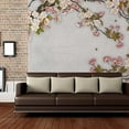 thumbnail image 3 of IDEA4WALL 6pcs Chinese Floral Pink Peach Blossom Peel and Stick Wall Murals for Home Decoration - 100"x144", 3 of 5