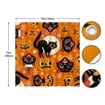 thumbnail image 4 of Funny Halloween Shower Curtain Moon Time Black Cats Orange Ghost Witch Pumpkins Shower Curtains Cartoon Bathroom Decor 72"x72", 4 of 7