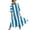 A Light Blue, variant on Women's Dresses Women's V-Neck Striped Print Three-Quarter Sleeve Maxi Dress Bohemian Flowy Casual Black L
